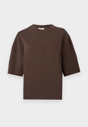 Gina Tricot, PERFECT BOXY TEE - T-Shirt basic - seal brown