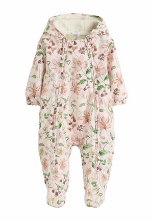 REGULAR FIT - HOODED - Tutina - pink floral all-over printed double zip