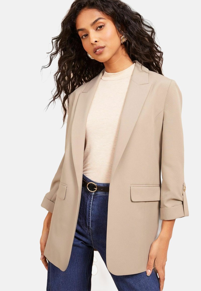 Friends Like These PETITE FIT - EDGE TAILORED SLEEVE DETAIL - Lühike jakk - neutral