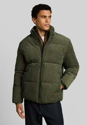 TOM TAILOR DENIM, TOM TAILOR DENIM JACKEN RELAXED FIT CORD PUFFERJACKE - Winterjacke - urban olive green