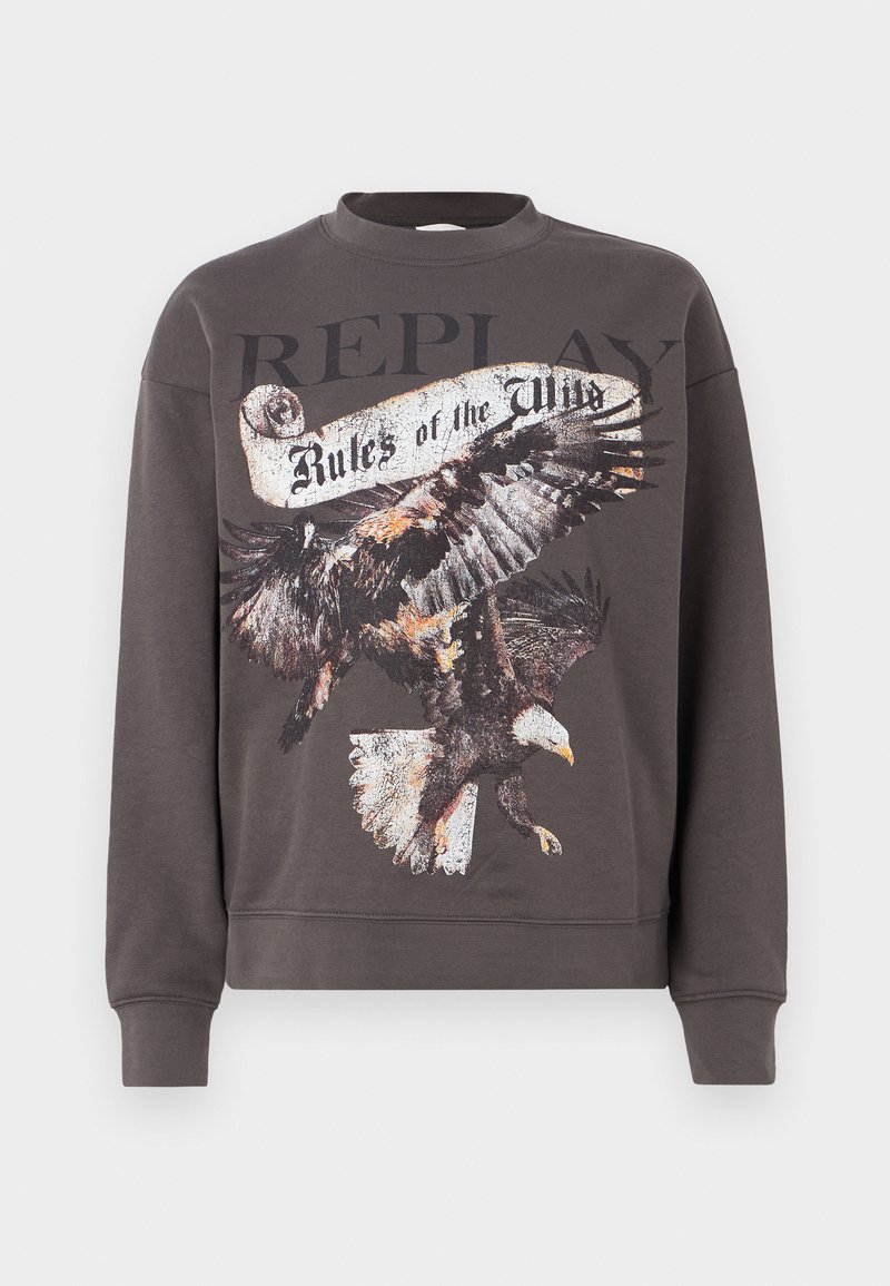 Replay Sweater donkergrijs