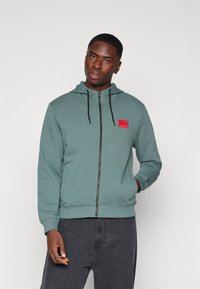 HUGO DAPLE - Felpa con zip - dark green