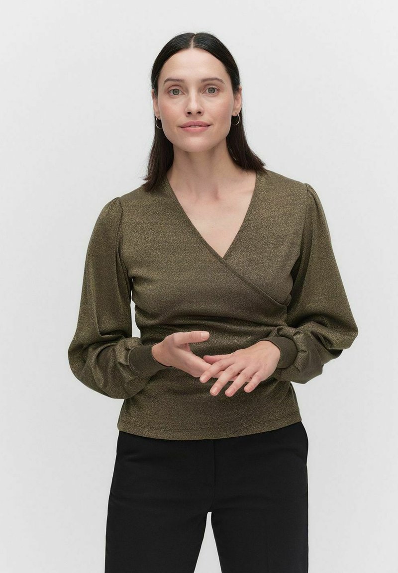 STOCKH LM Felice lurex - Långärmad tröja - olive green