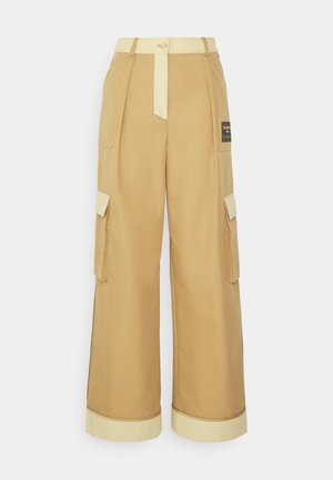 MOSCHINO TAILORING INSIDE OUT - Hlače - fantasy print beige