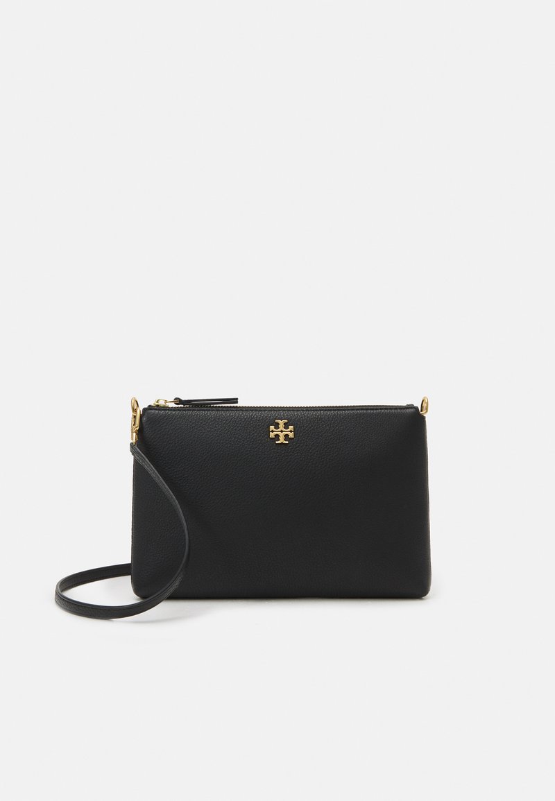 Tory Burch KIRA PEBBLED TOP ZIP CROSSBODY Across body bag black