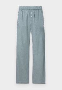 GINGHAM LOGO TROUSERS UNISEX - Trousers - dark green