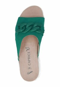 Caprice Ciabattine - emerald suede