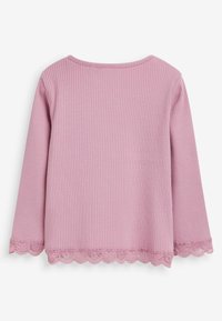 Next LONG SLEEVE LACE TRIM RIB T-SHIRT - Bluză cu mânecă lungă - purple