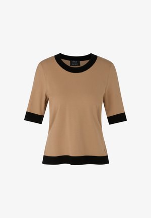 Marc Cain, MARC CAIN PULLOVER - Print T-shirt - tannin