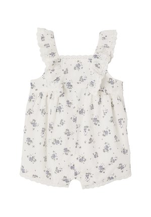 FESTLICHER OVERALL MIT PLUMETISMUSTER - Jumpsuit - weiß bedruckt