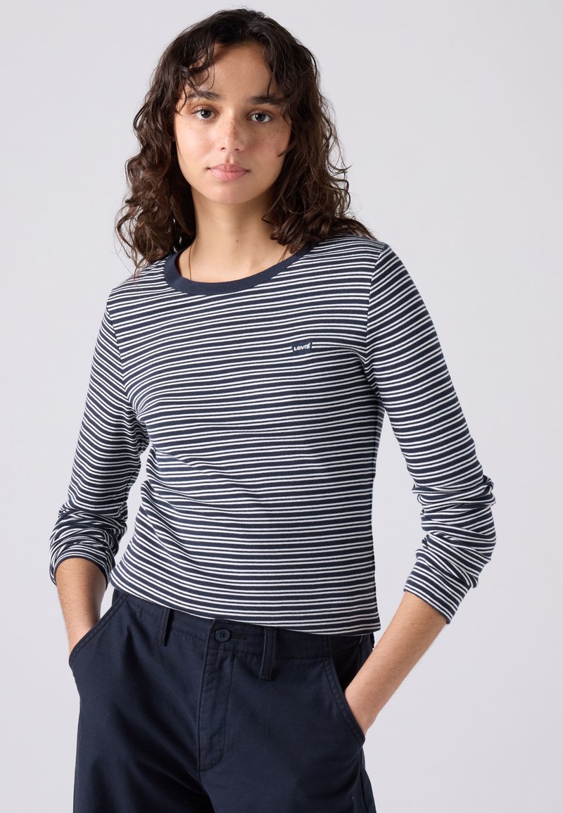 Levi's® ESSENTIAL TEE - Top s dlouhým rukávem - mila stripe peacoat
