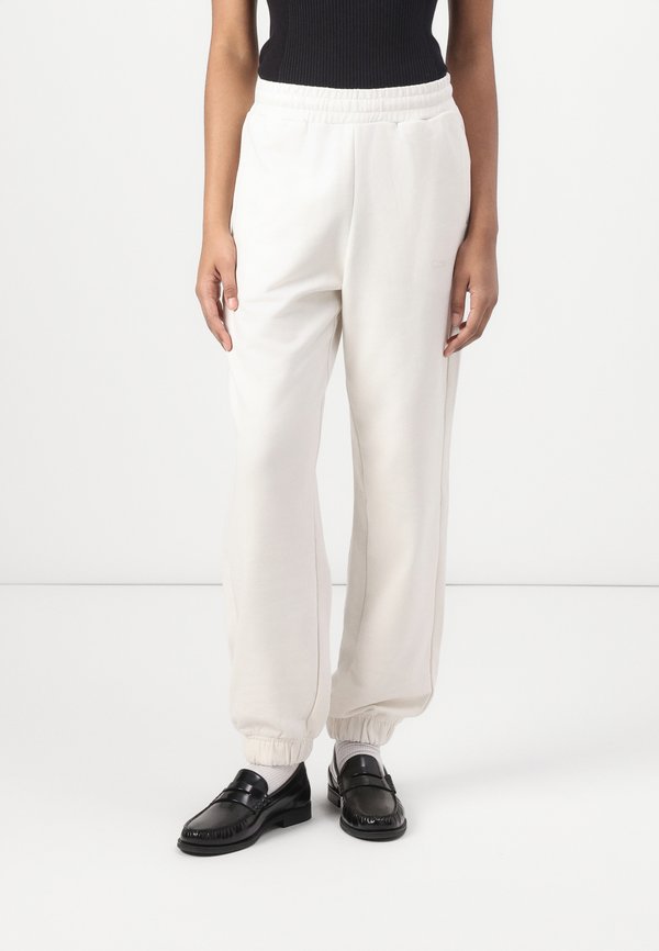 FRENCH TERRY LOGO - Tracksuit bottoms - tofu