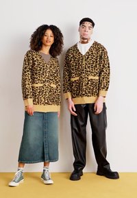 Stan Ray CARDIGAN UNISEX - Cardigan - beige/black