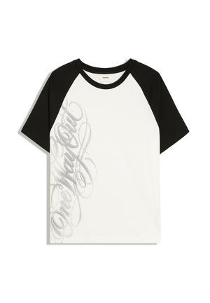 Bershka, GRAPHIC RAGLAN - TSHIRT - Tričko s potlačou - white