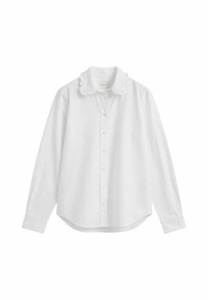 GANT, REG CLASSIC OXFORD FRILL BLOUSE - Camicia - white