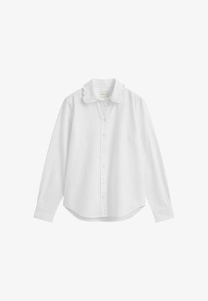 GANT, REG CLASSIC OXFORD FRILL BLOUSE - Hemdbluse - white