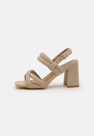 BIAJOYCE - Højhælede sandaletter / Højhælede sandaler - sand