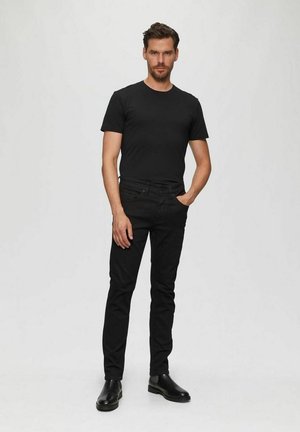 s.Oliver BLACK LABEL RUNDHALS KURZARM 2ER PACK - T-Shirt basic - schwarz