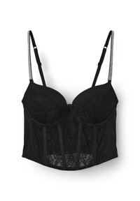 CON STRASS - Corpetto - nero