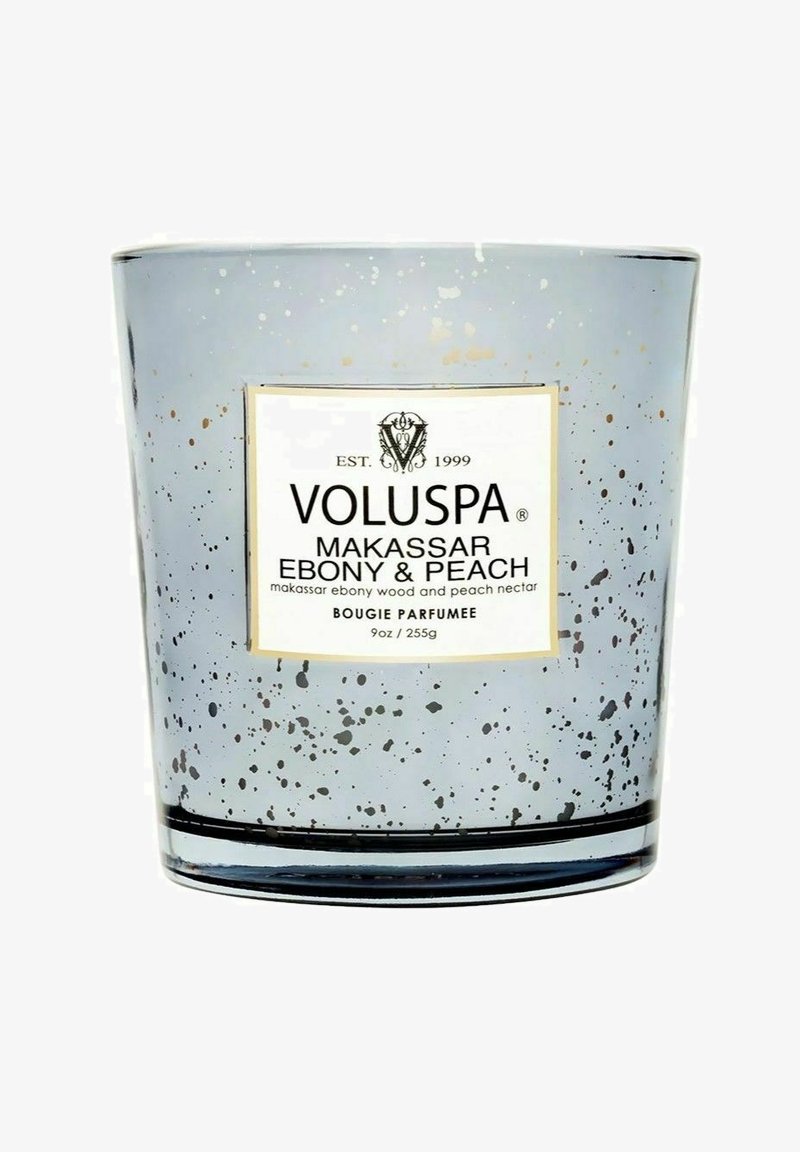 Voluspa - VOLUSPA CLASSIC BOXED CANDLE MAKASSAR EBONY & PEACH 255G - Doftljus - black, Förstora