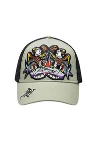 Ed Hardy EAGLE CRYSTAL ROCK FRONT  UNISEX - Casquette - green black