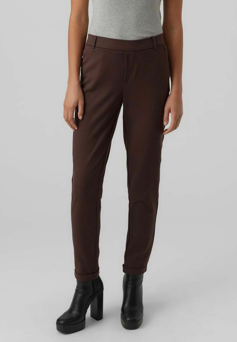 Vero Moda VMMAYA SOLID PANT - Pantalones - coffee bean