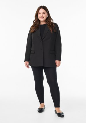 MIT STRASSSTEINEN - Leggings - black