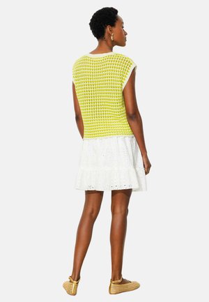 Promod, PULL EN CROCHET BICOLORE - Débardeur - rayé jaune