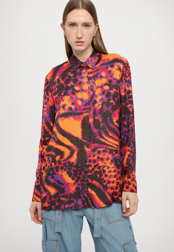 Button-down blouse - orange2