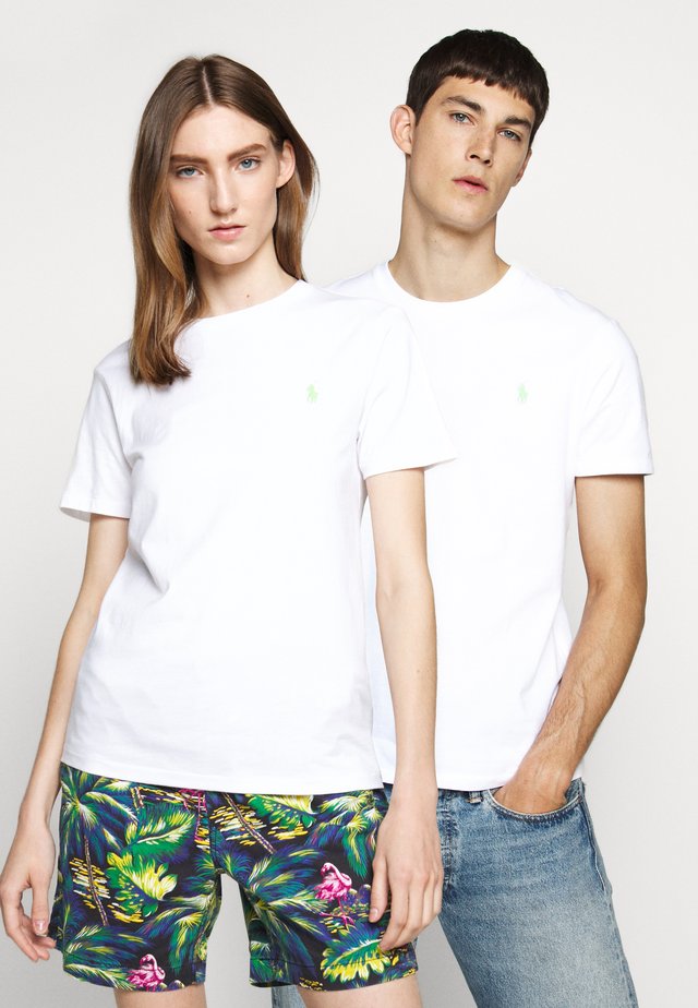 T-shirt basique - white/ant neon