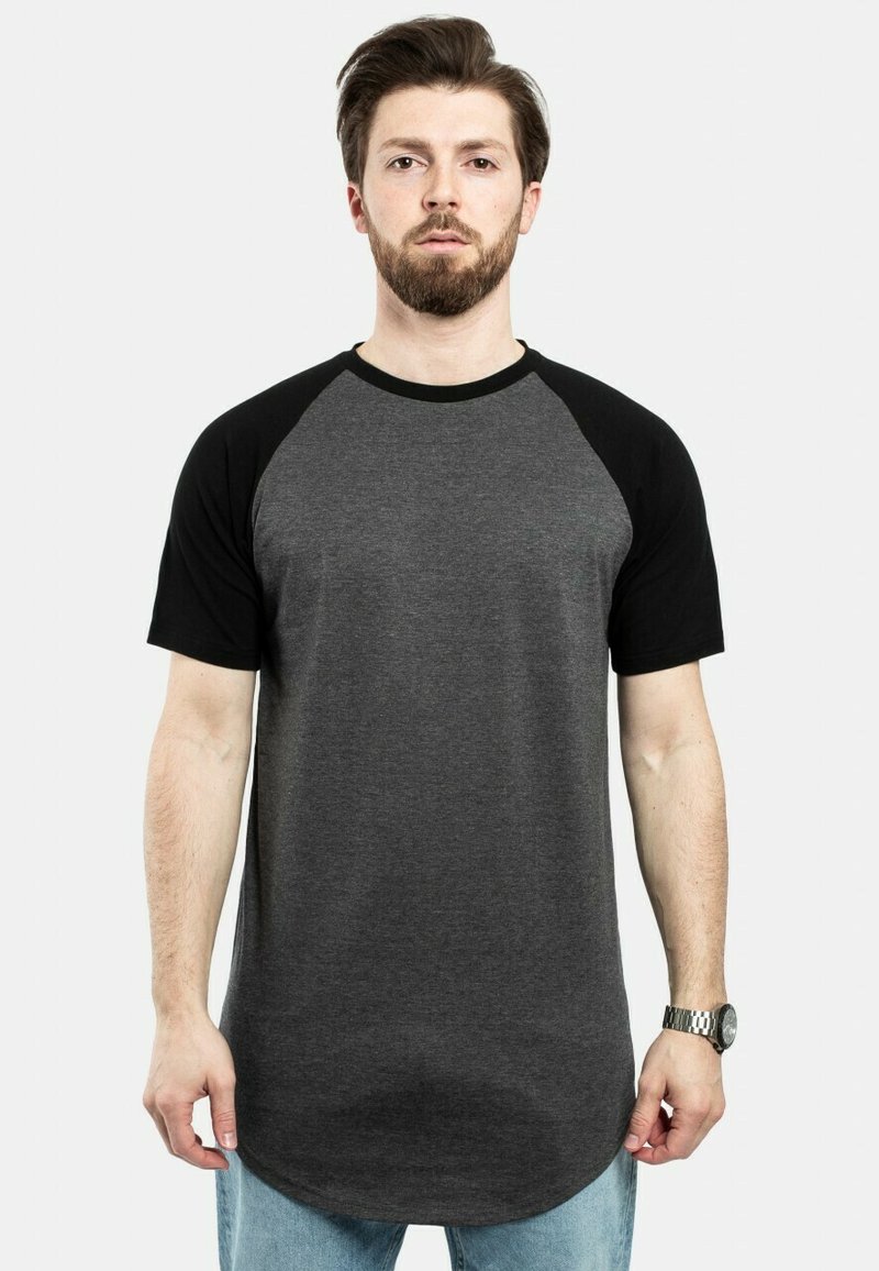 Blackskies ROUND BASEBALL KURZARM - Marškinėliai su spaudiniu - charcoal black