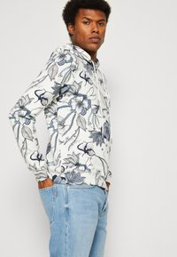 Antony Morato HOODIE REGULAR FIT WITH EMBROIDERED LOGO - Mikina - cream