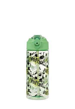 MIT STROHHALM FUSSBALL 500 ML - Drink bottle - grün