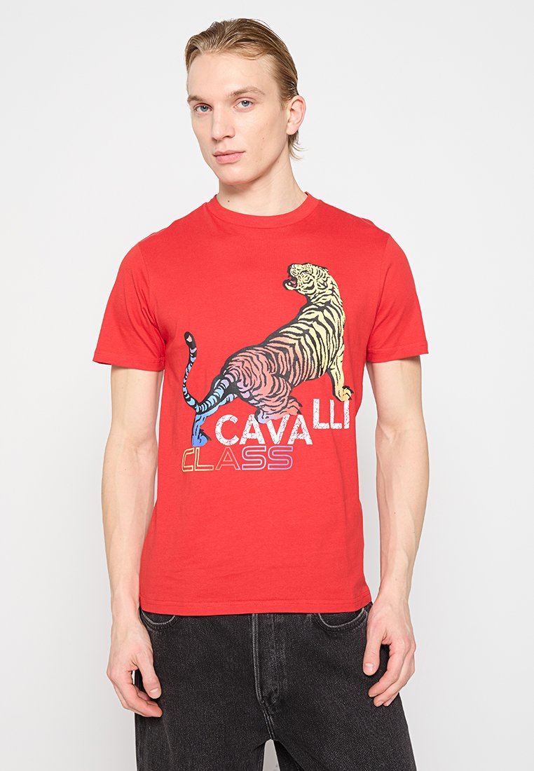 Cavalli Class T-shirt print rood