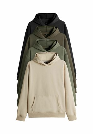 REGULAR FIT - 4 PACK HOODED - Kapuutsiga pusa - black/brown