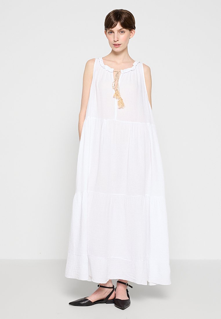 Le Monde du Lin Maxi-jurk wit
