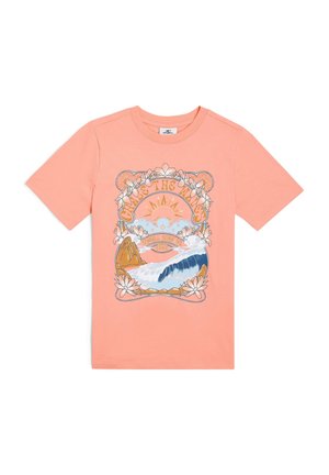 FRONT GRAPHIC - T-shirt med print - coral pink