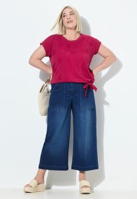 Ulla Popken WEITES BEIN KOMFORTBUND - Jeans relaxed fit - dark blue denim