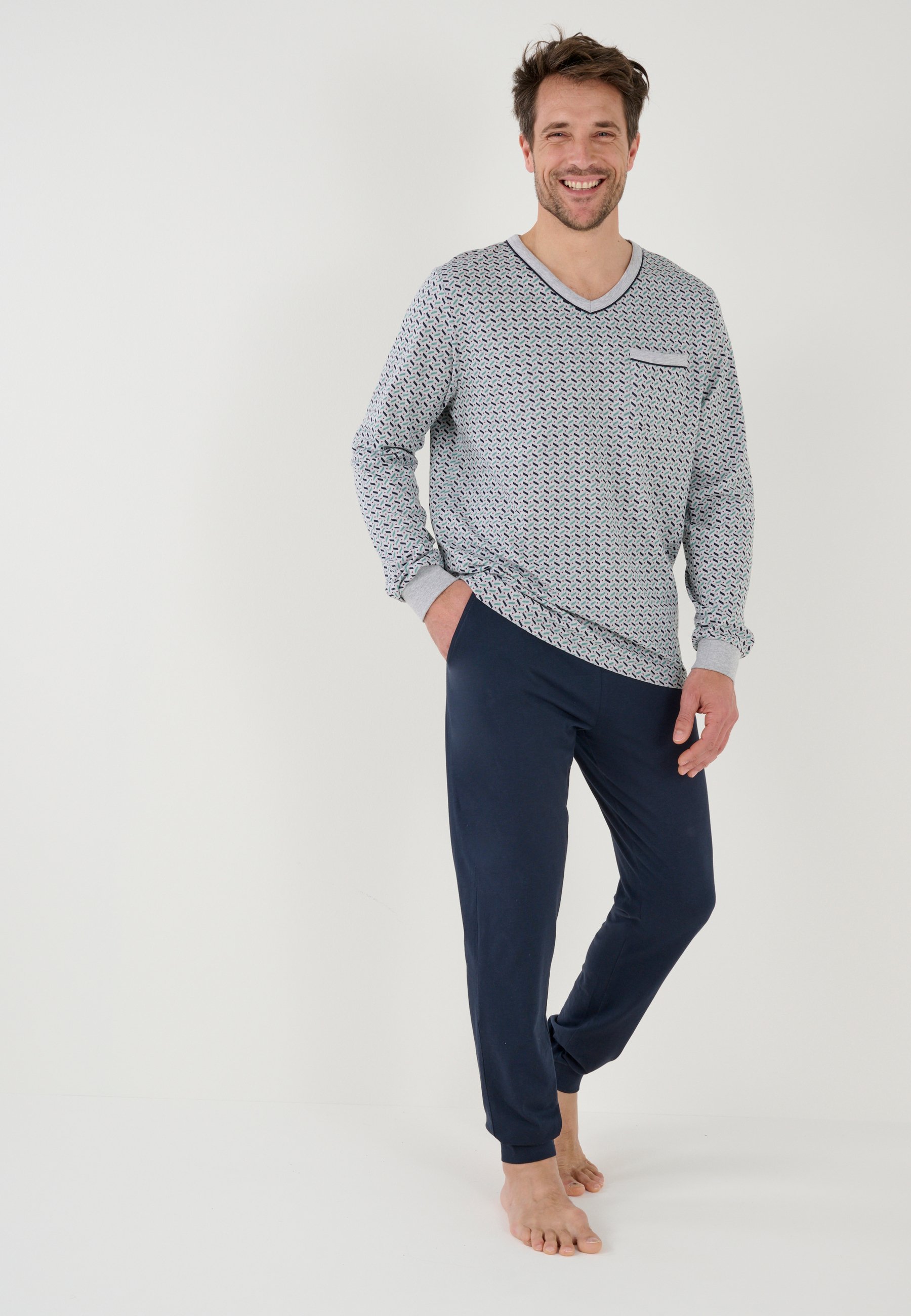 Pyjama Homme Essentials - Tricot Coton Confortable
