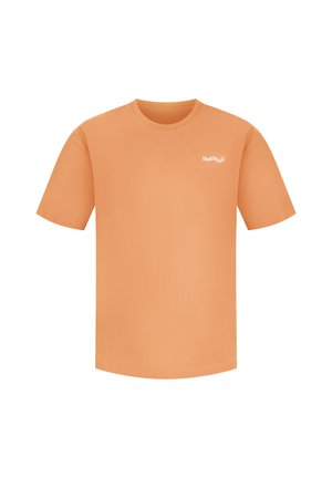 Smilodox OVERSIZE BACKPRINT MALIN - T-Shirt print - braun