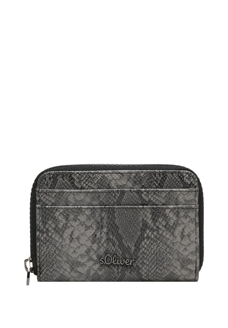 s.Oliver IN REPTILIEN - OPTIK - Geldbörse - grau meliert