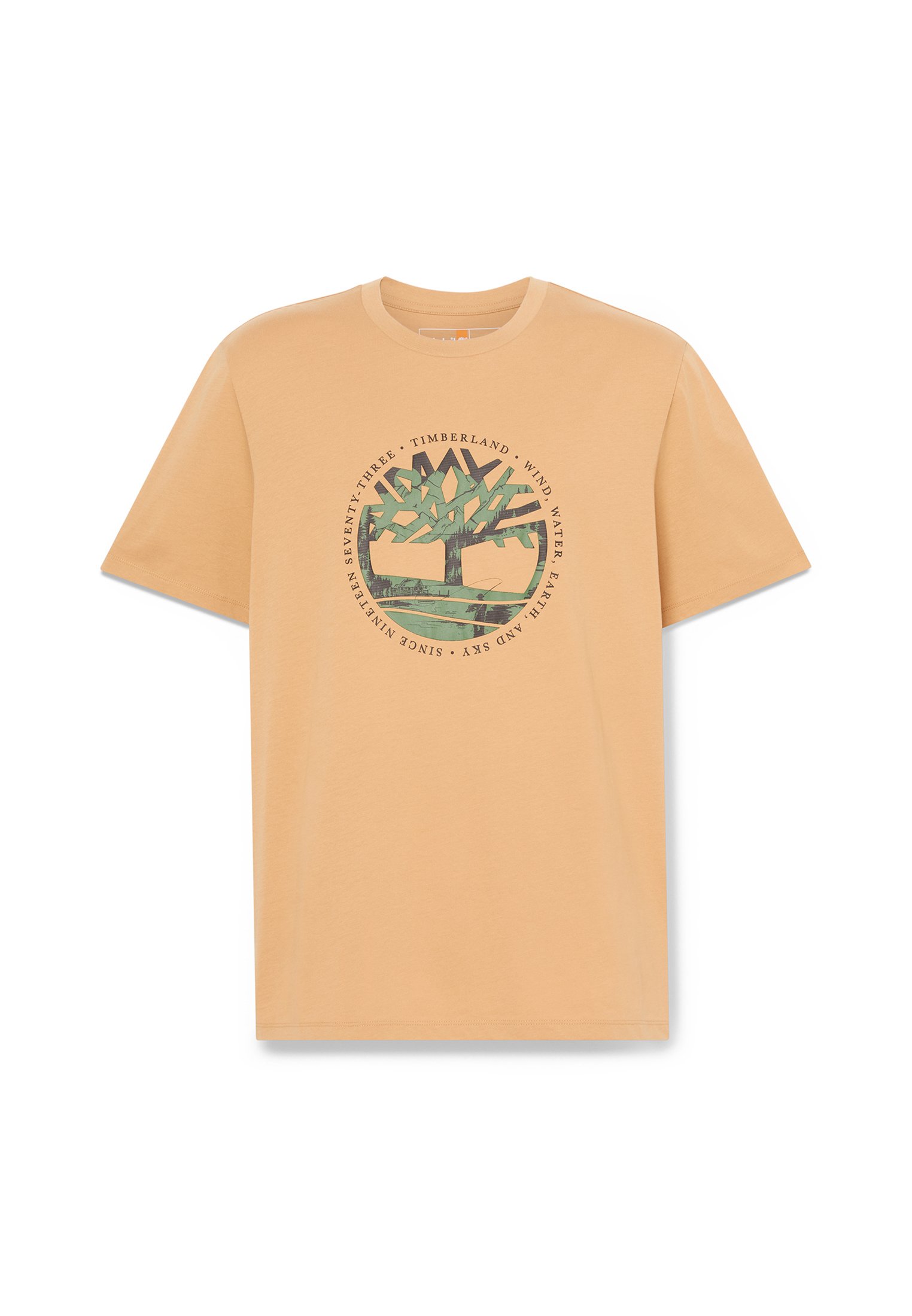 Timberland TREE LOGO LAKE HOUSE GRAPHIC TEE - Triko s potiskem - light brown