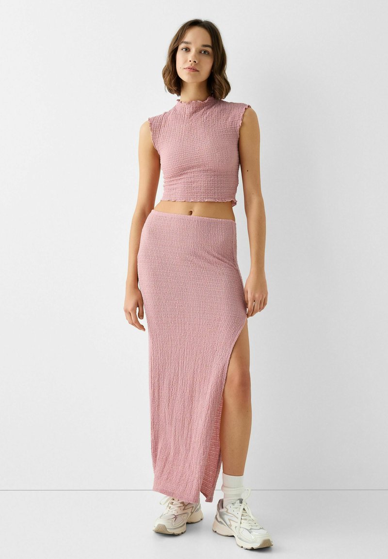 Bershka Maxirok roze Bershka Maxirok roze