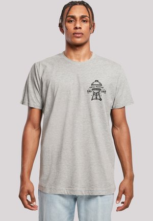 VATERTAG GRILL MASTER FÜR BBQ-VÄTER - Print T-shirt - heather grey