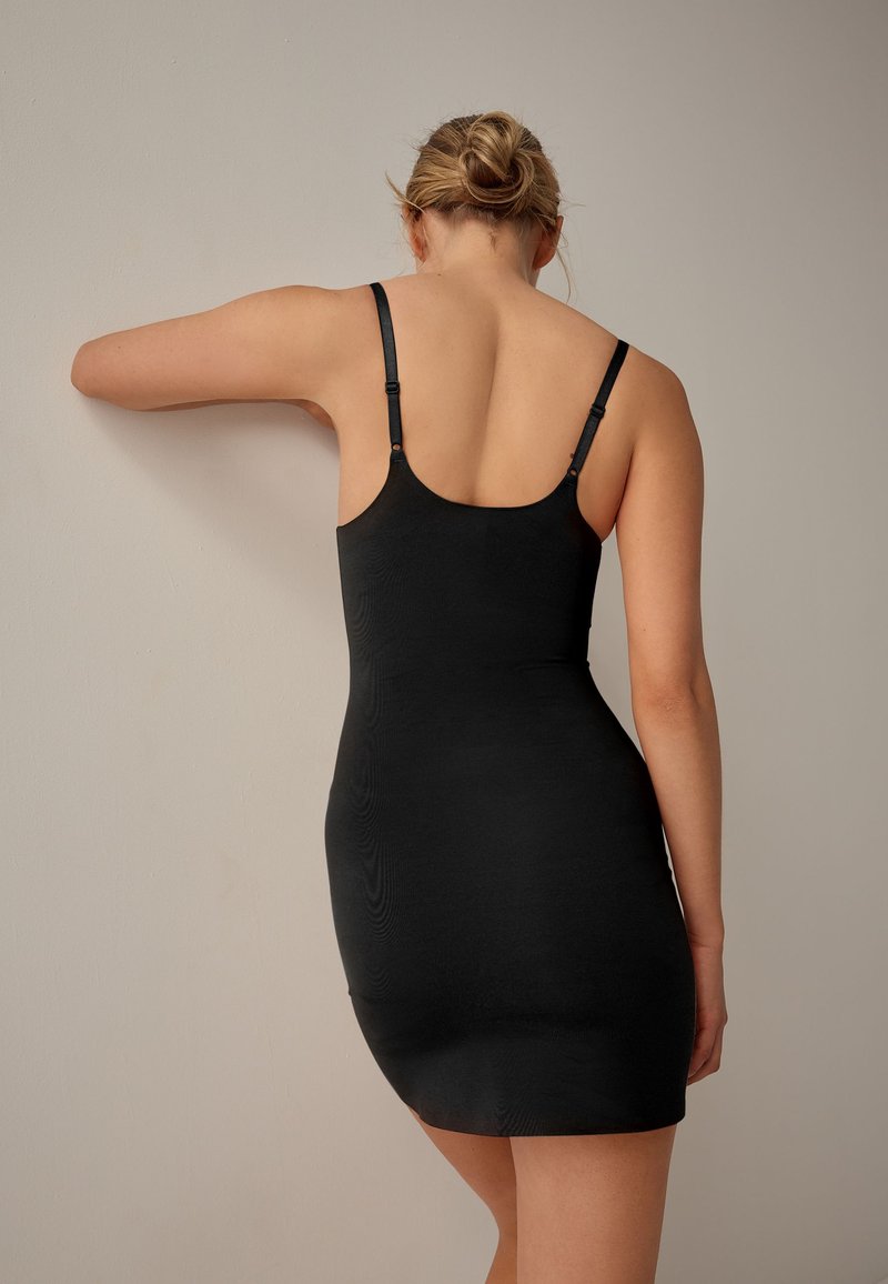 undershirt for low cut dress Next MEDIUM CONTROL PREMIUM WEAR YOUR OWN - - black Color:Green Stripe low neckline maxi dress Moon Bra or dressed up with