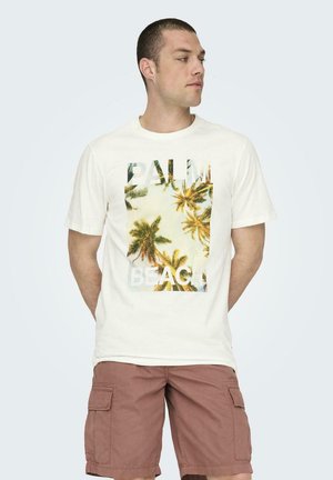 Camiseta estampada - bianco