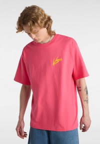 Vans BRUSH SCRIPT LOOSE FIT - T-shirts print - honey suckle