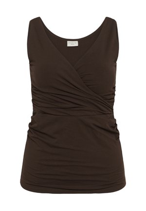 Kaffe Curve, KCOFELIA WRAP TOP - Débardeur - coffee bean