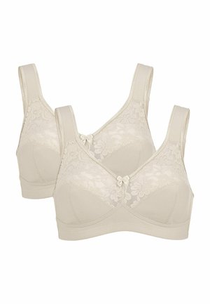 ANNA WITH PADDED SHOULDER STRAPS 2-PACK - Alustoppi - beige beige