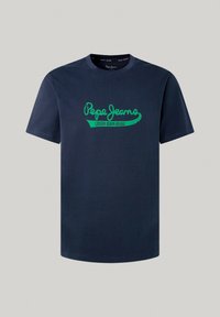 CLAUDE - Camiseta estampada - dulwich blue